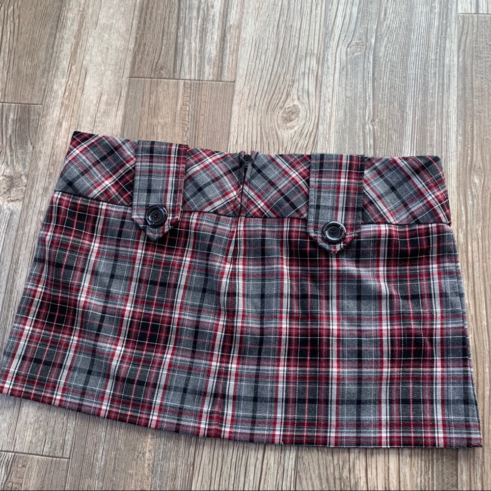 Plaid y2k Mini Skirt - Picture 3 of 6